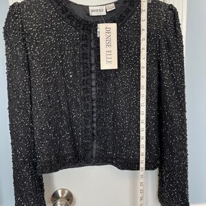 Black Sequin Blazer